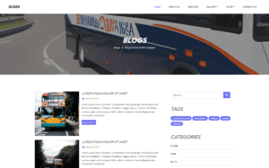 Buser - Bus Transportation HTML Template
