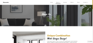 Decorator - Interior Design and Architecture HTML Template